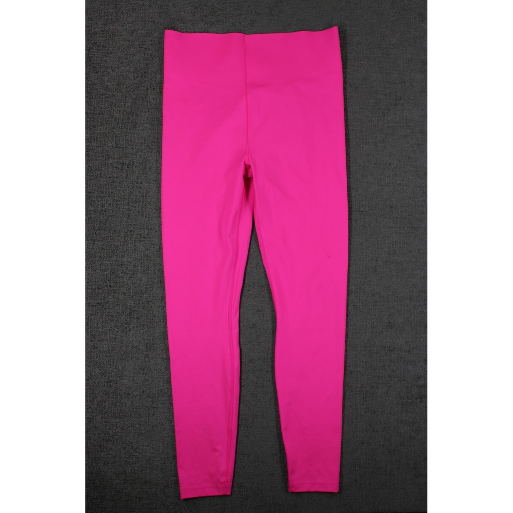 Savage X Fenty Womens Neon Pink High Waisted Leggings Back Seam Detail Small